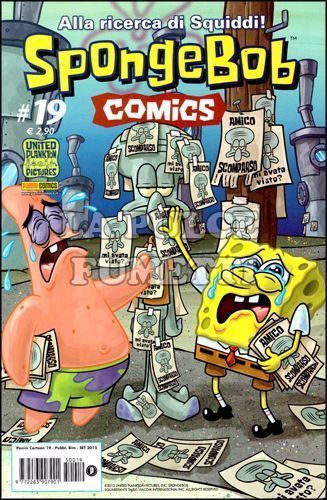 PANINI CARTOON #    19 - SPONGEBOB COMICS 19